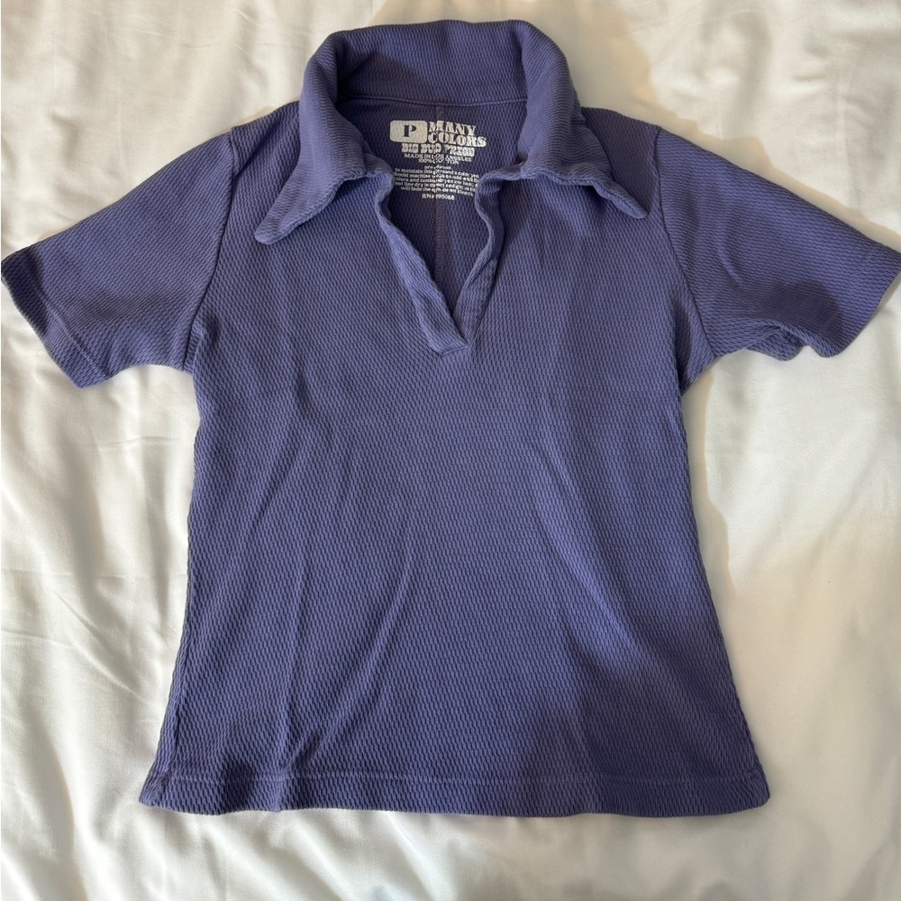 Petite Fisherman Polo in Grape from Big Bud Press